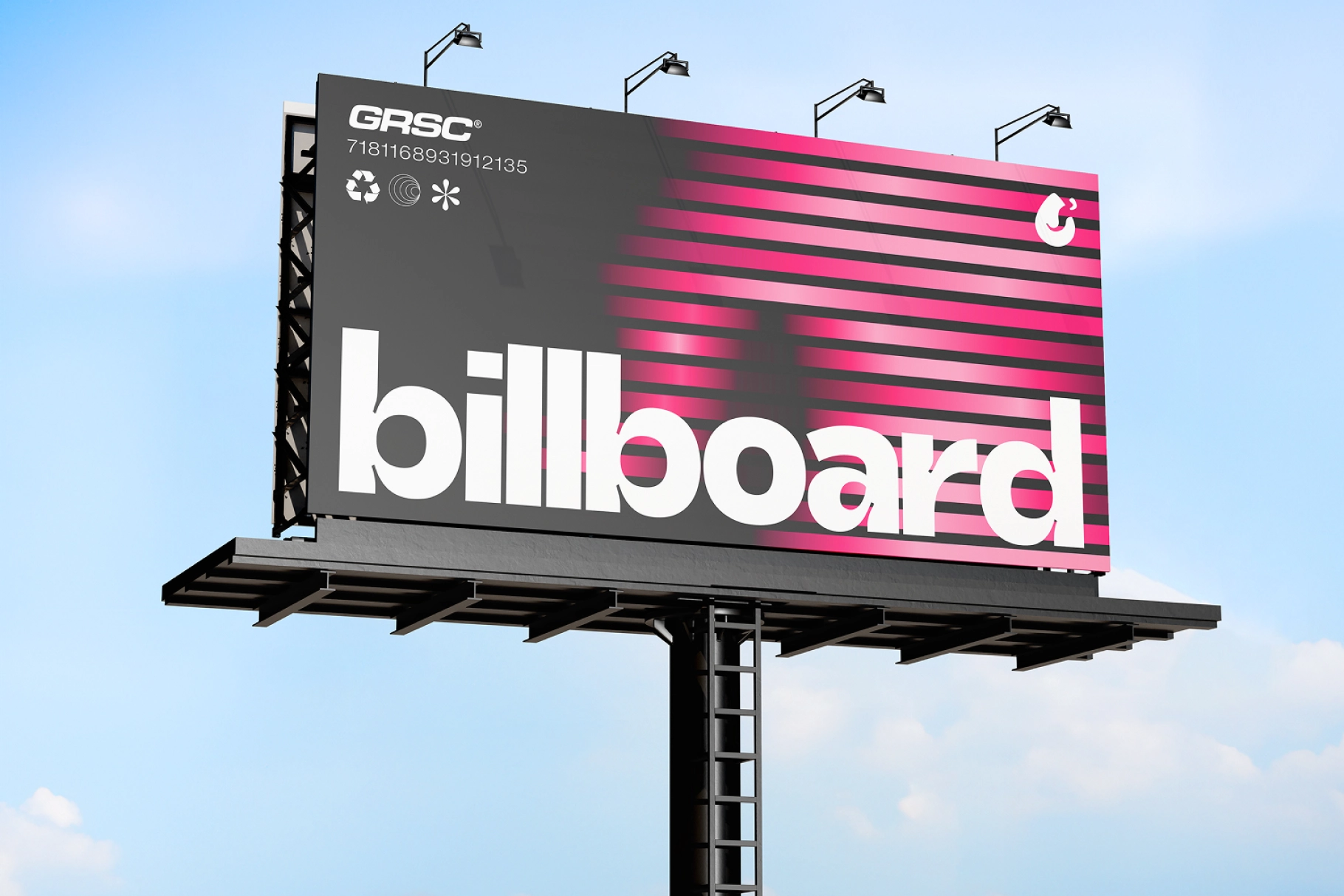 Outdoor Advertising Billboard Mockup