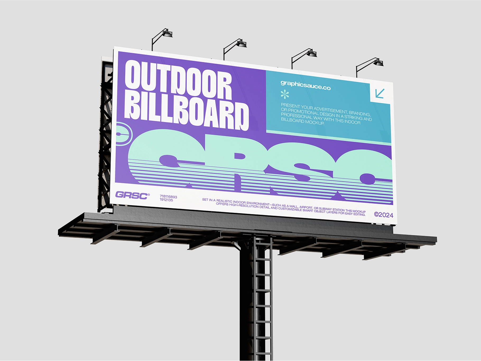 Outdoor Advertising Billboard Mockup