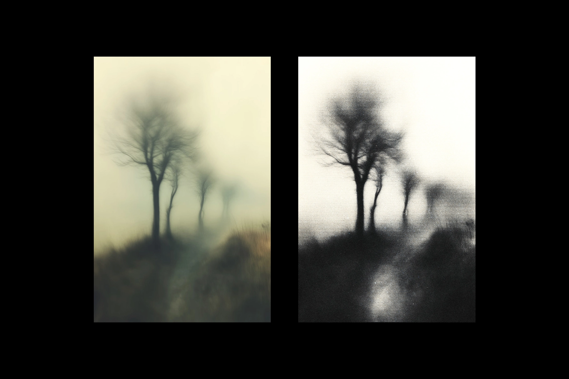 Black Lined Photo Effect