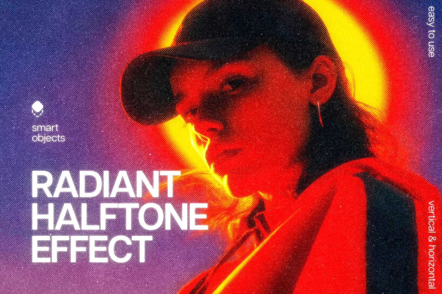 Radiant Halftone Photo Effect