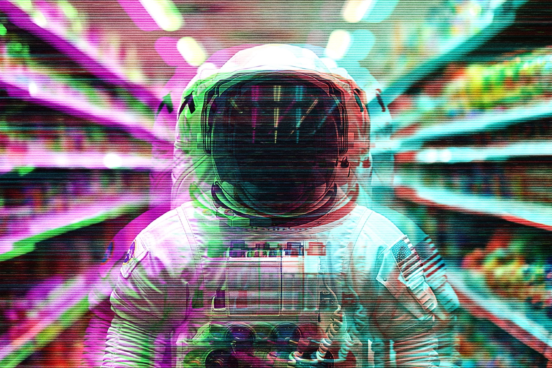 Glitching Anaglyph Photo Effect