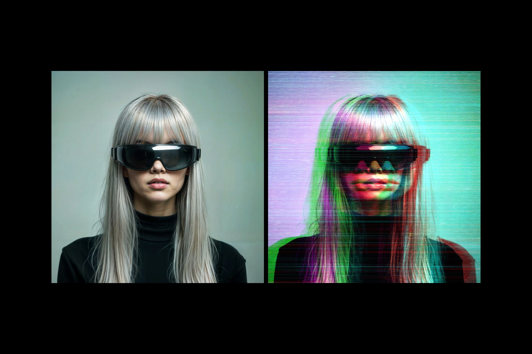 Glitching Anaglyph Photo Effect