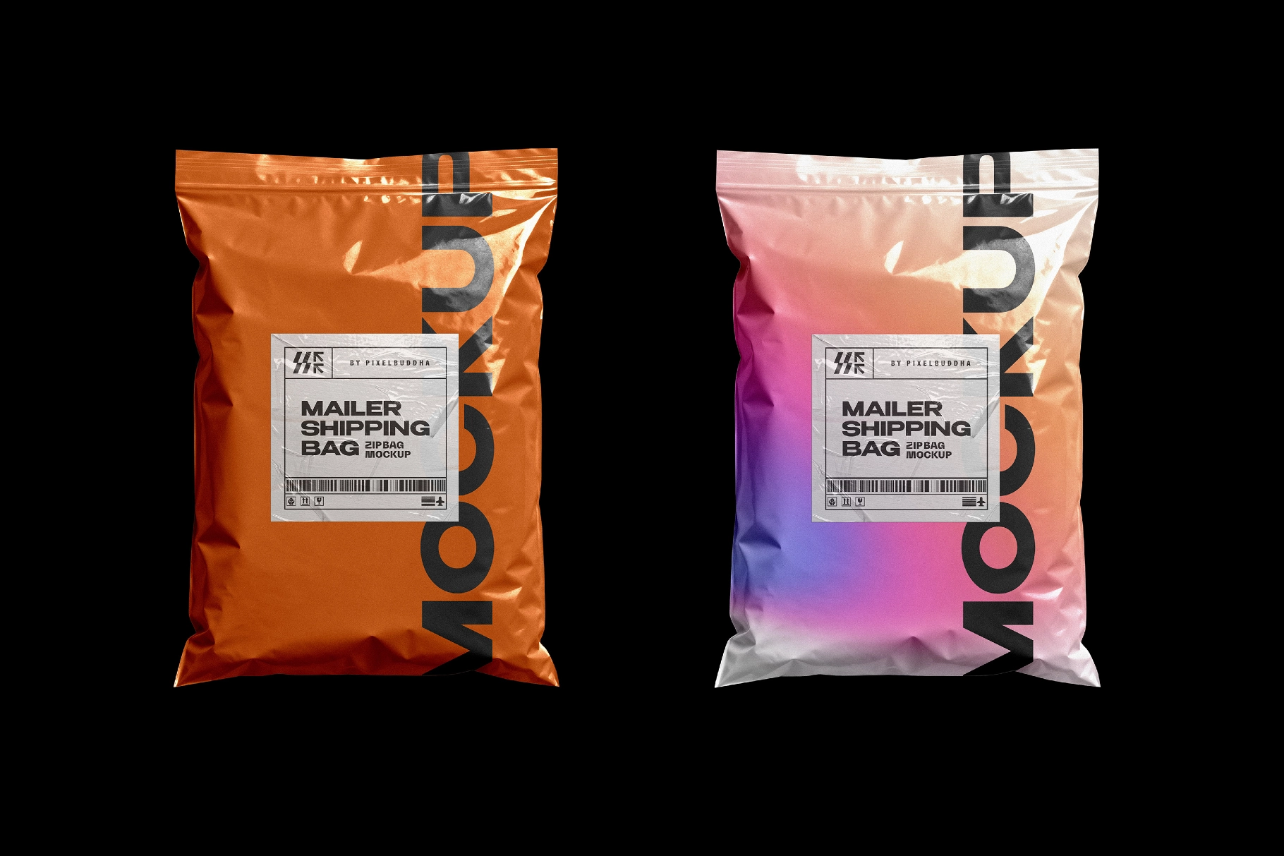 Plastic Mailing Bag Mockup