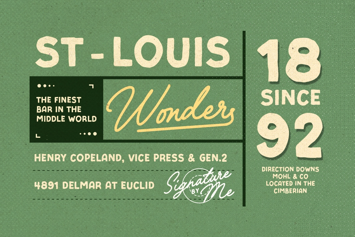 Vintage Postman - Handmade Font Duo