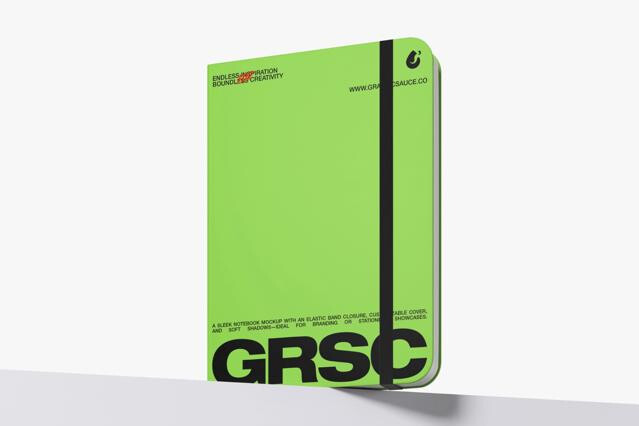 Hard Cover Notebook Mockup