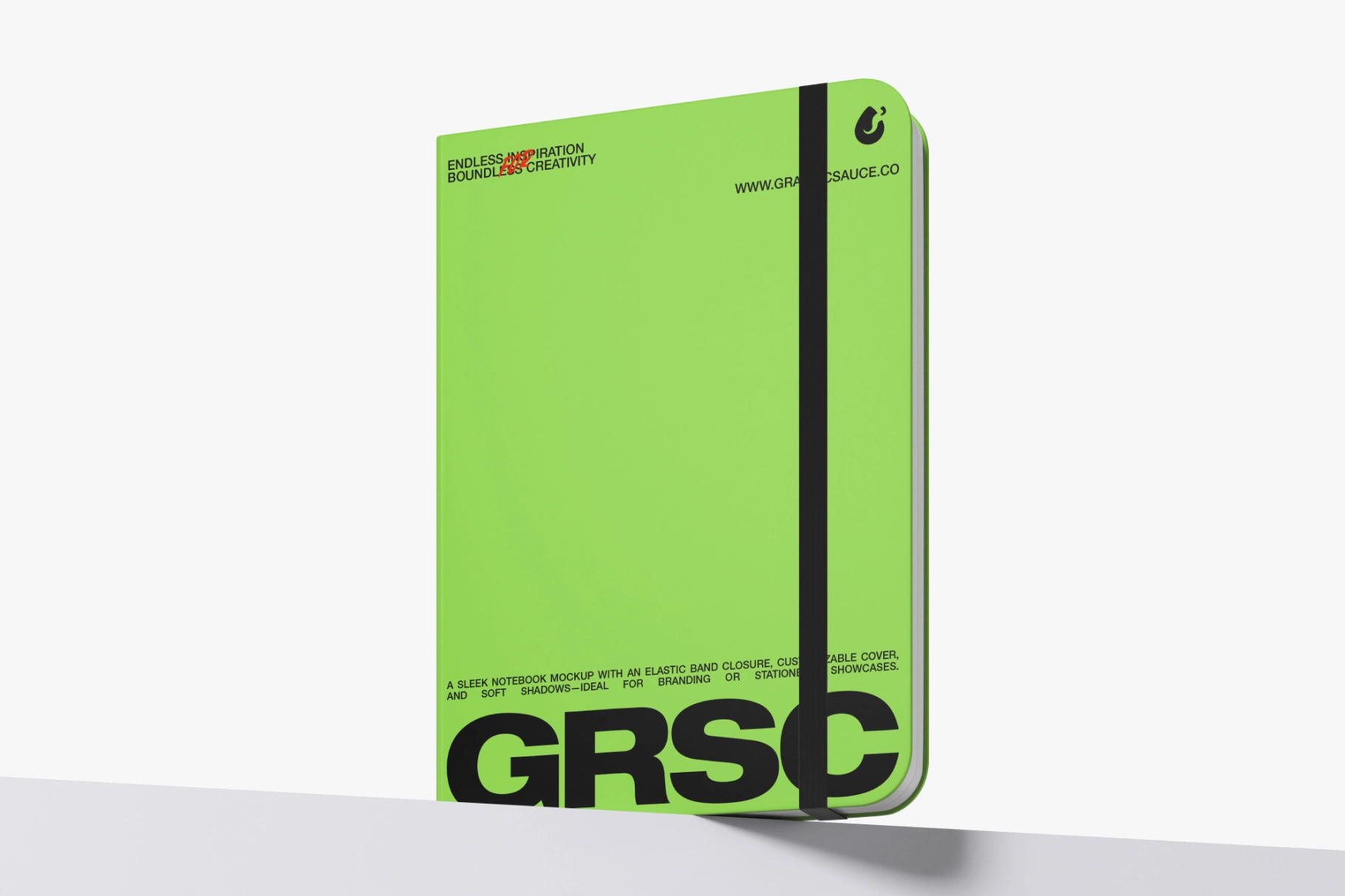 Hard Cover Notebook Mockup