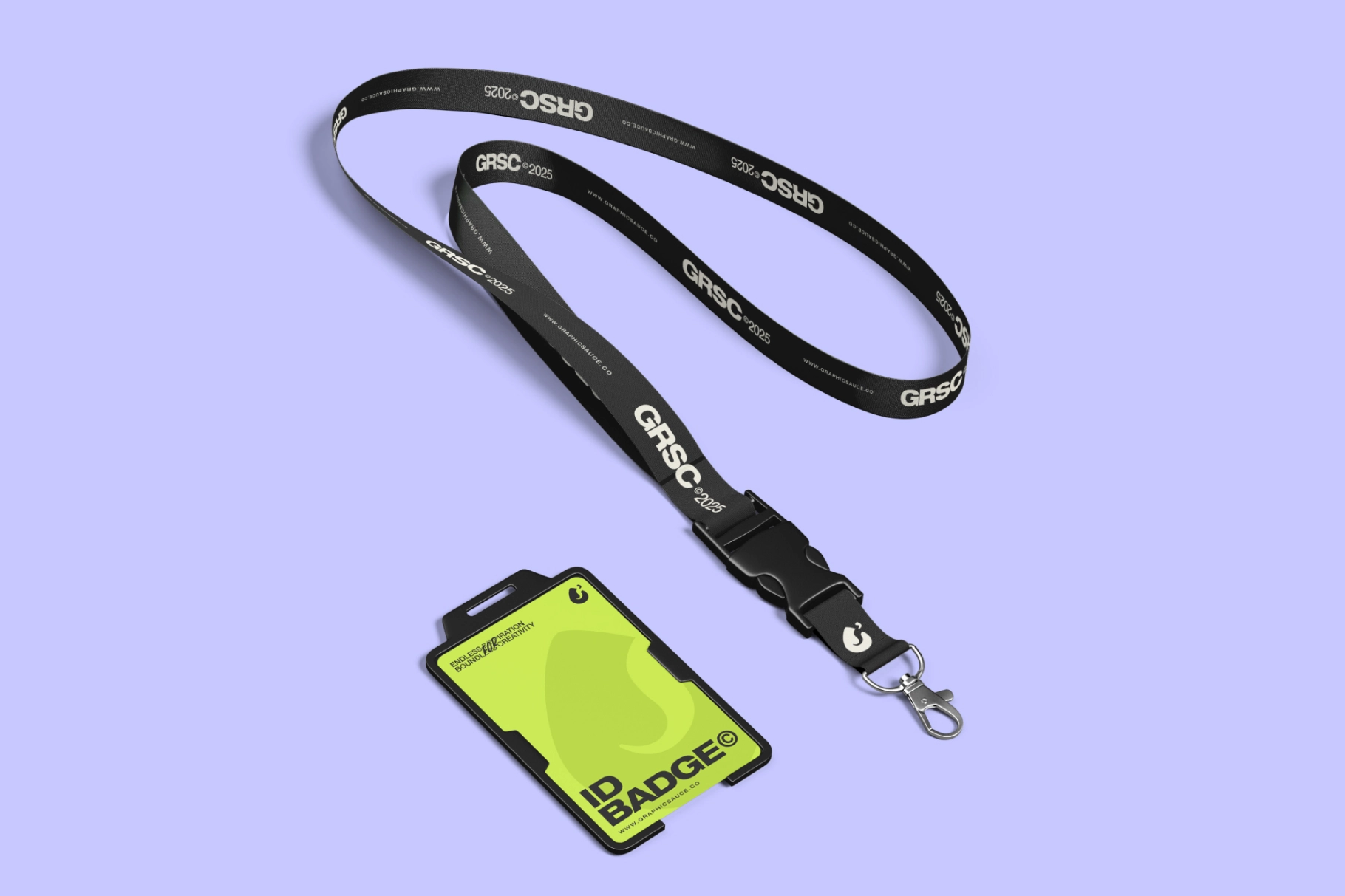Lanyard ID Badge Mockup