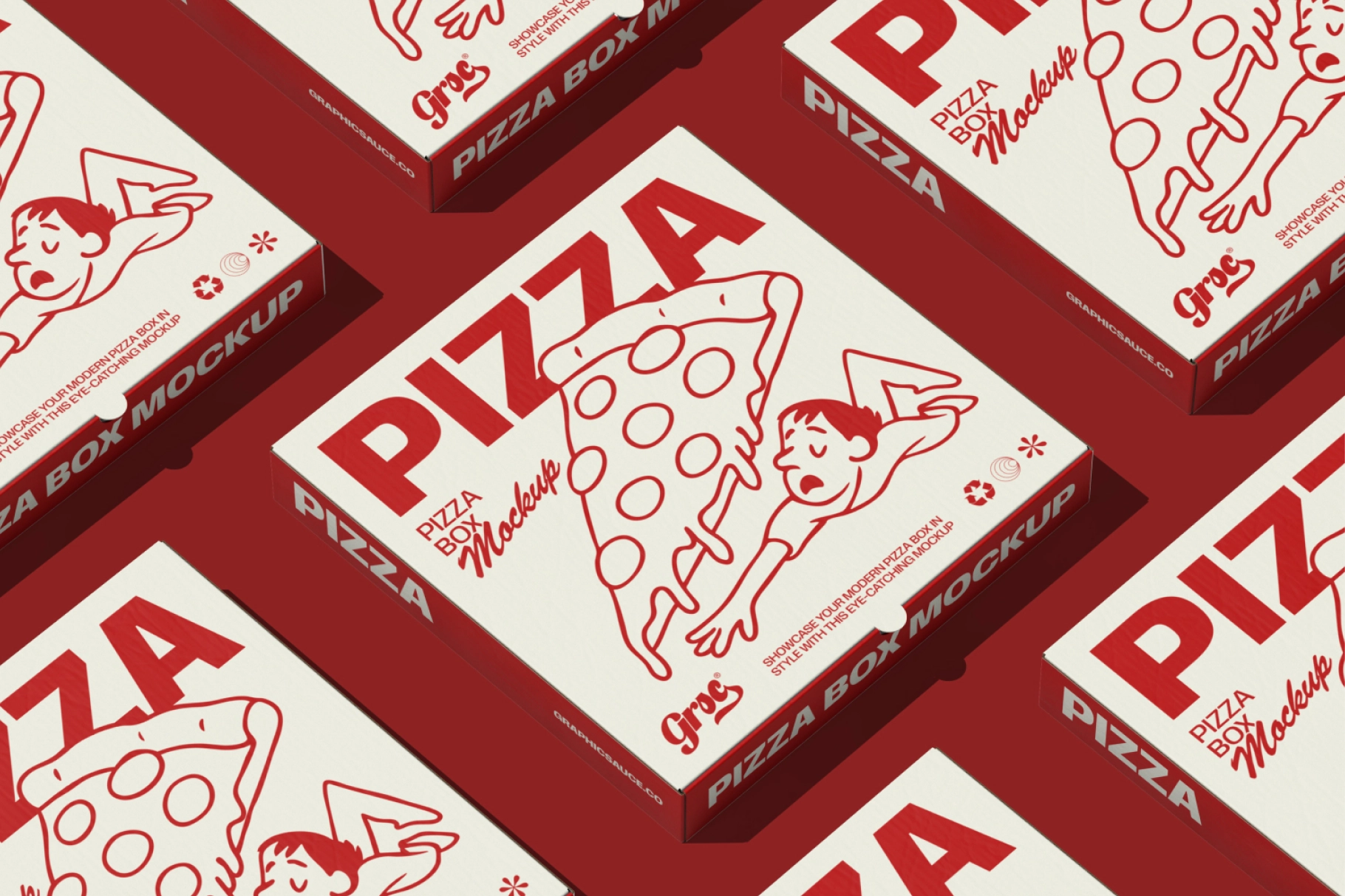 Pizza Box Mockup