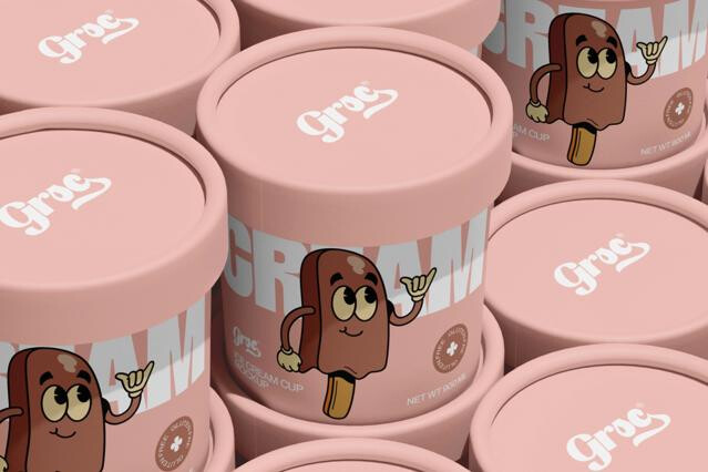 Stacked Ice Cream Mockup