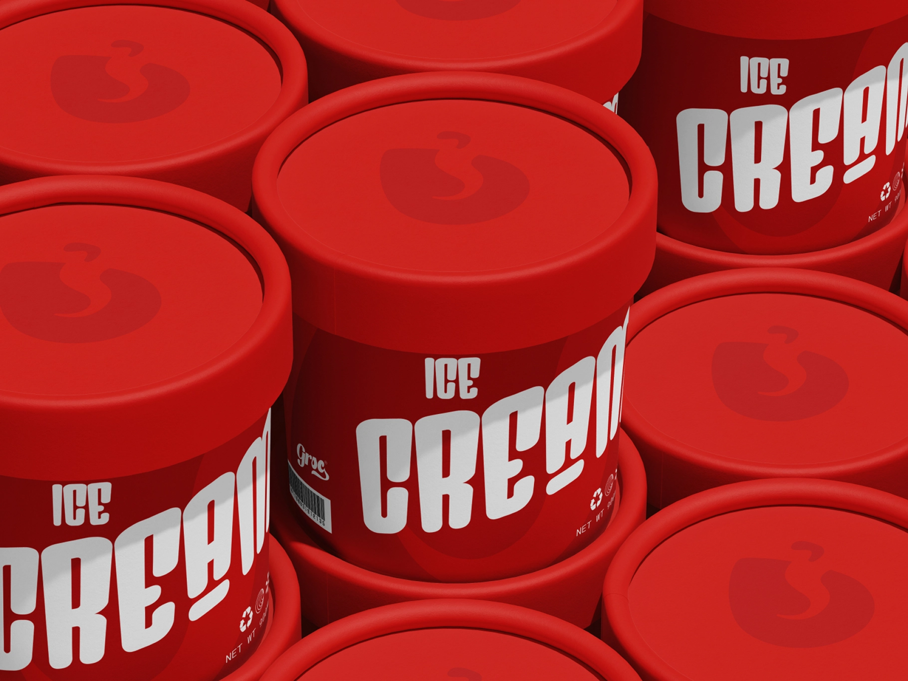 Stacked Ice Cream Mockup