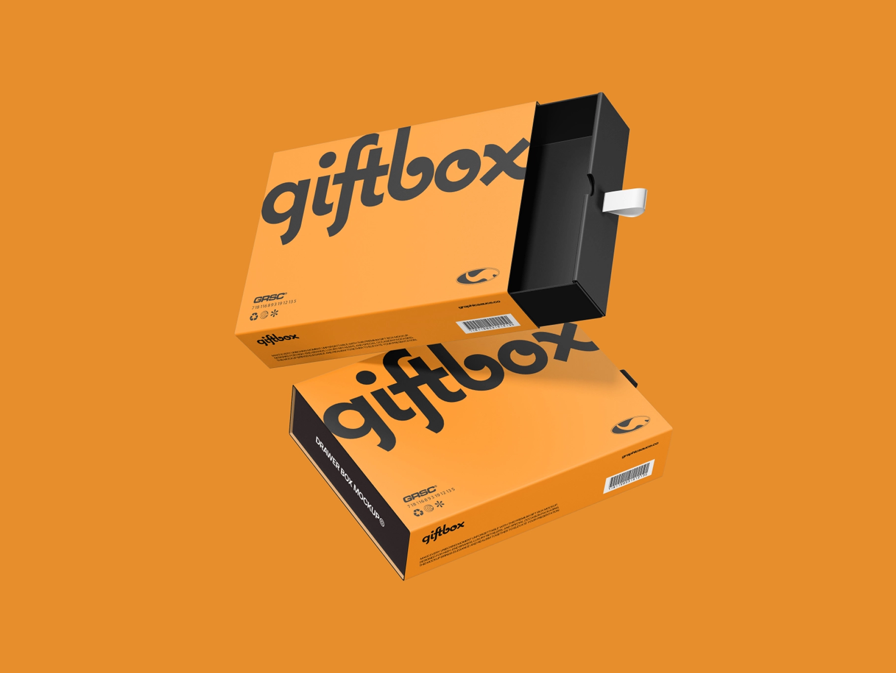 Flying Gift Box Mockup