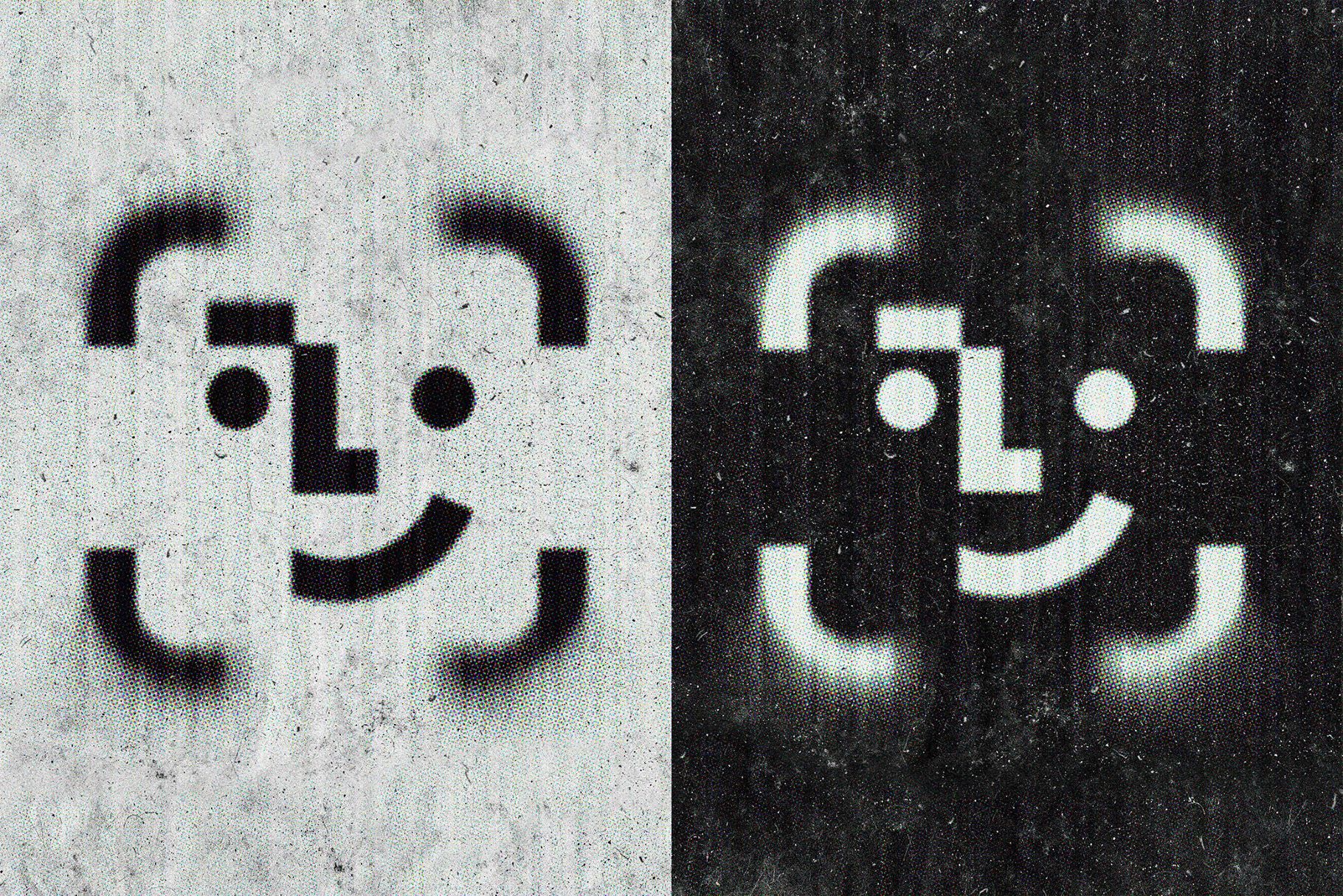 Grunge Halftone Paper Text Effect