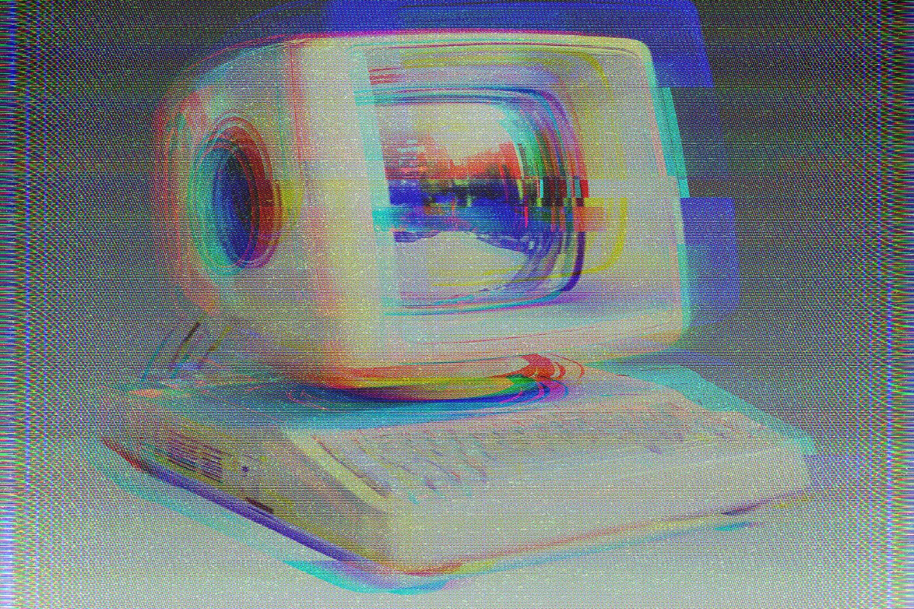 Digital Broken Screen Photo Effect