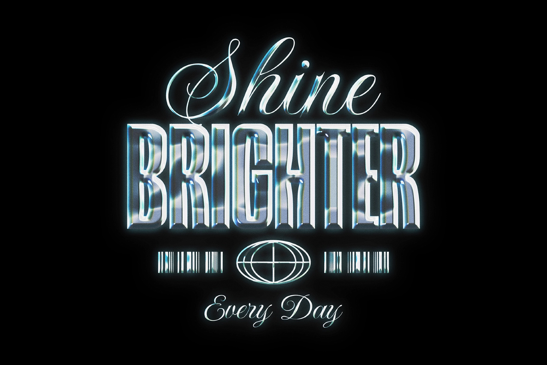 Chrome Text & Logo Effect