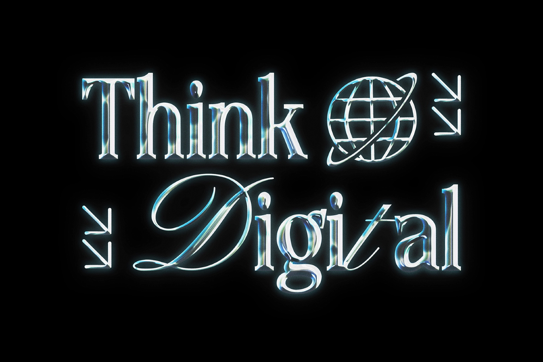 Chrome Text & Logo Effect