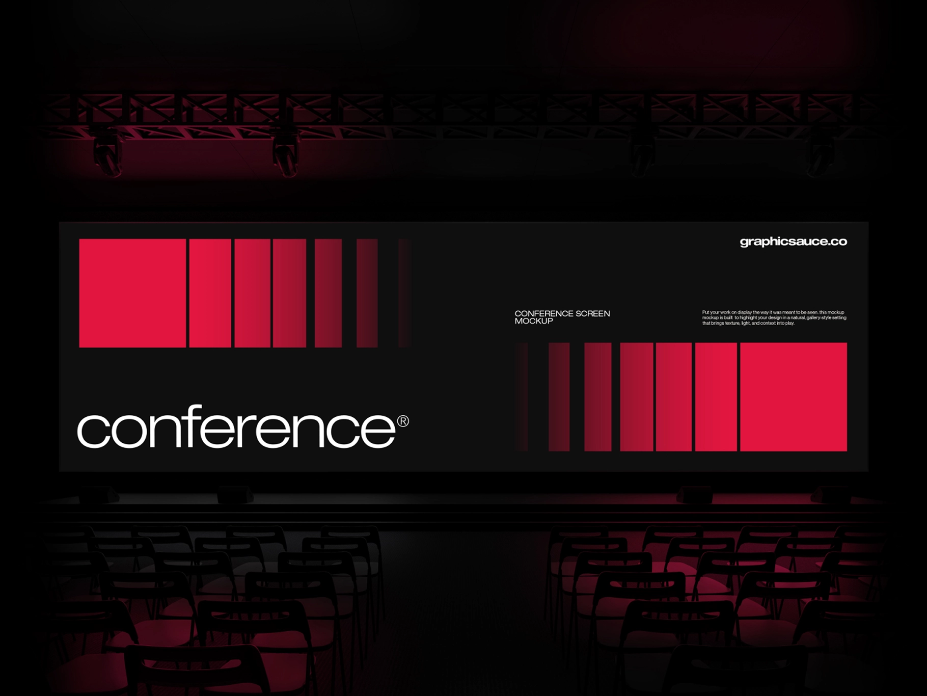 Conference Stage Screen Mockup