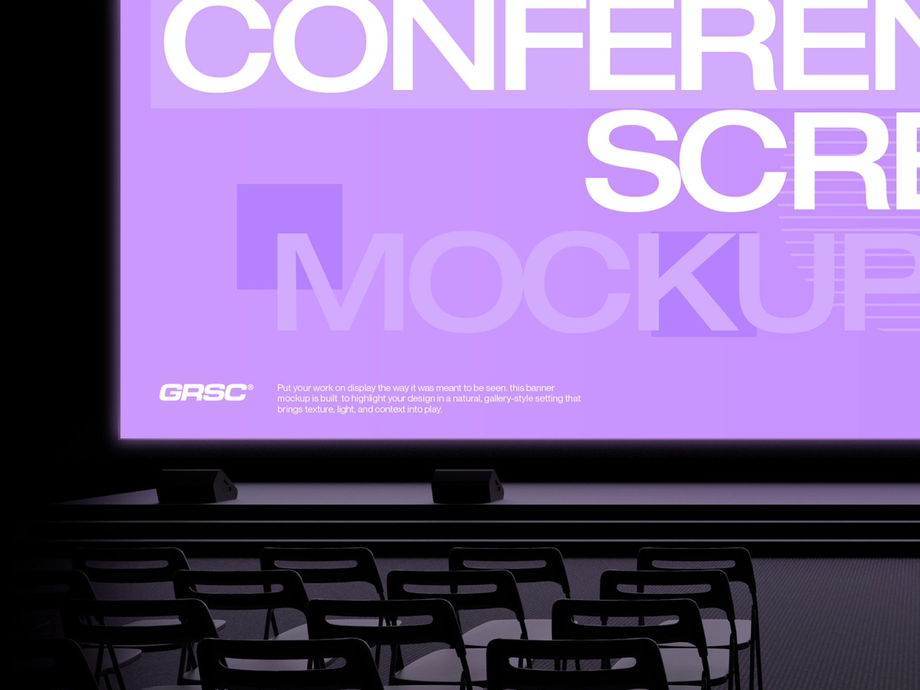 Conference Stage Screen Mockup
