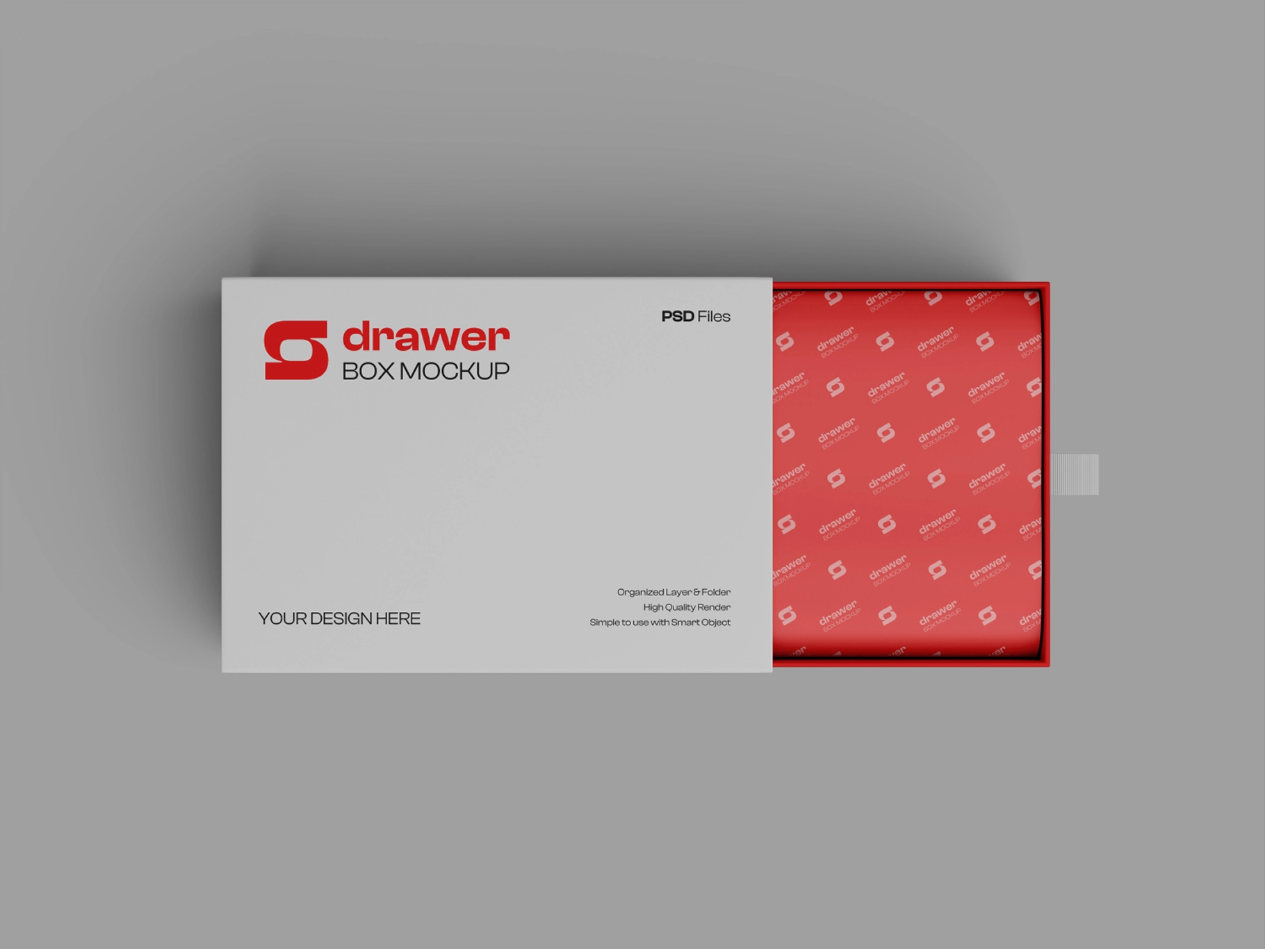 Top View Gift Box Mockup