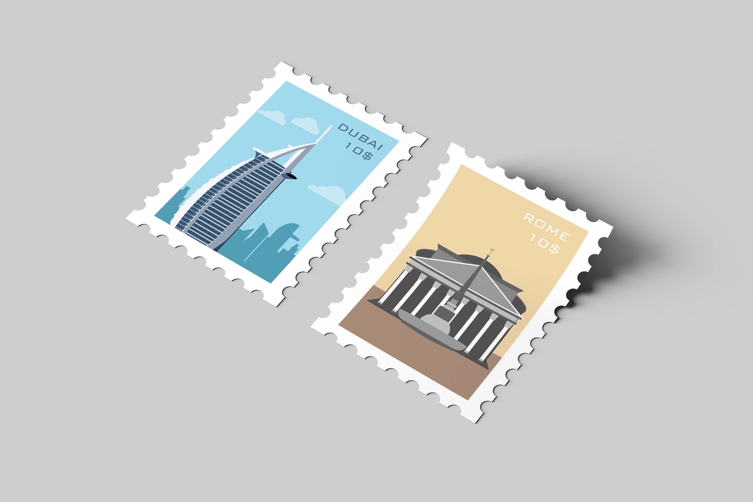 Postage Stamp Mockups
