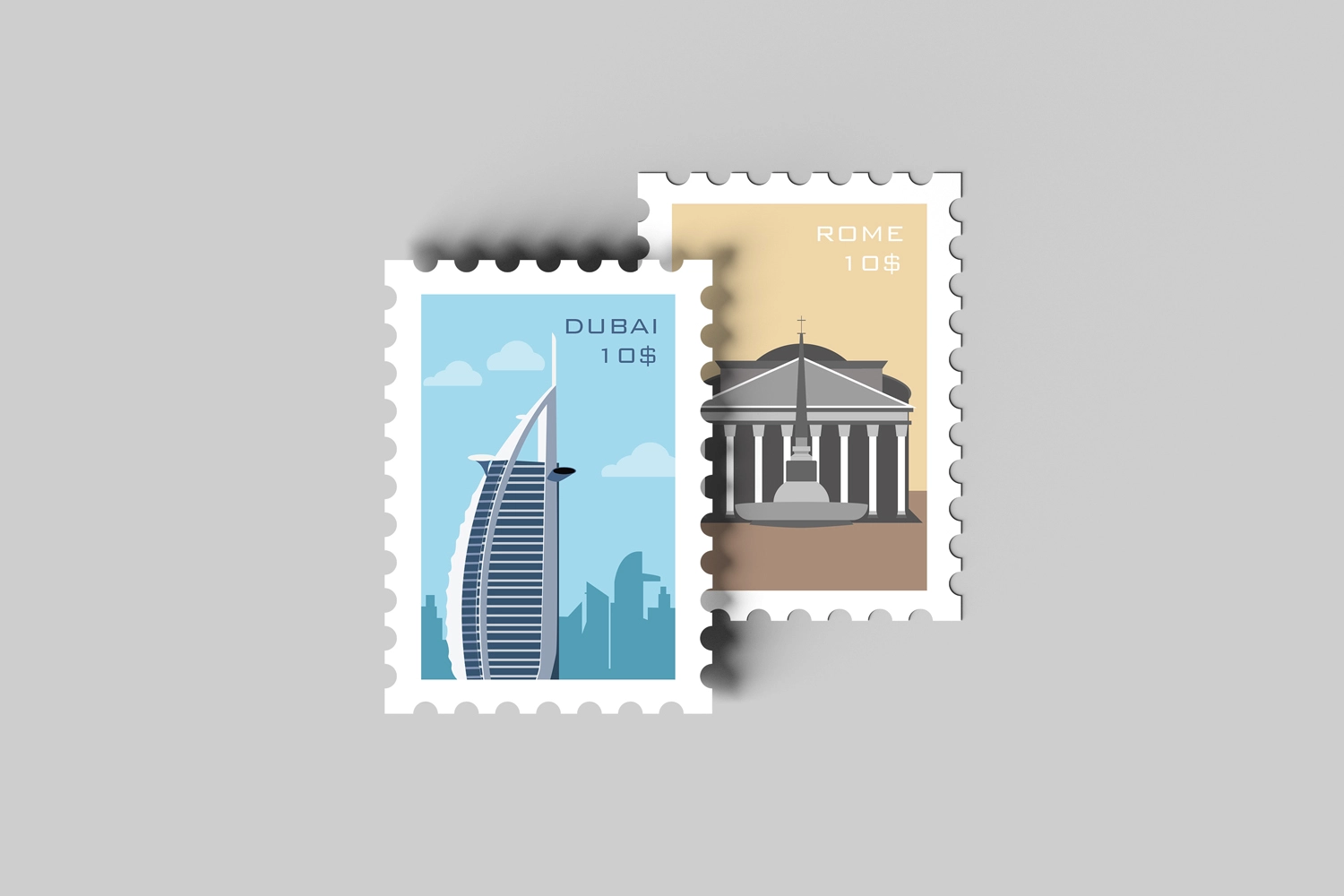 Postage Stamp Mockups