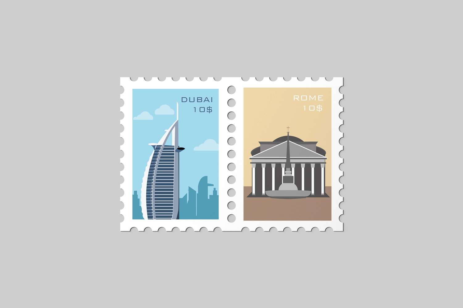 Postage Stamp Mockups