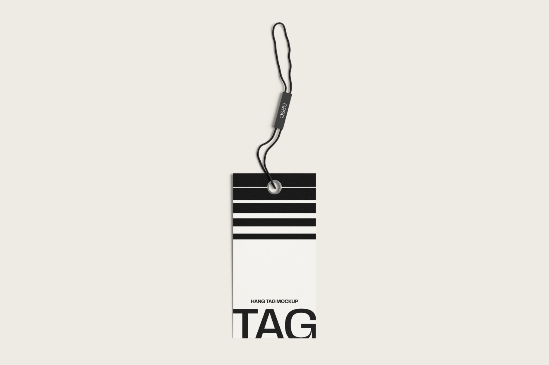 Top View Hang Tag Mockup