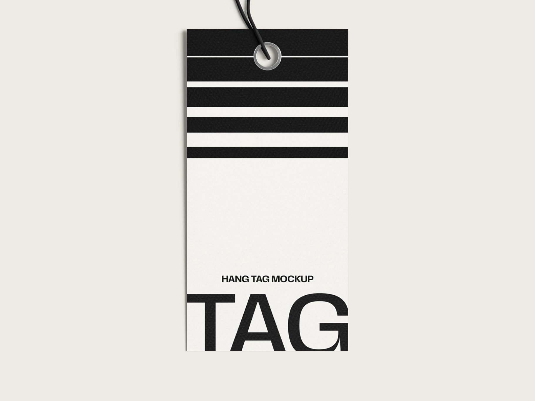 Top View Hang Tag Mockup