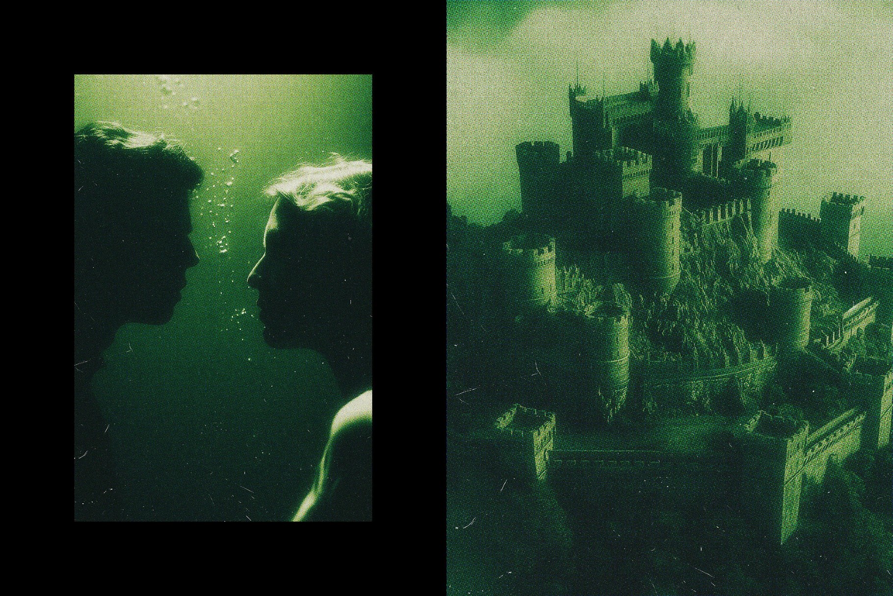 Greenish Postcard Photo Effect