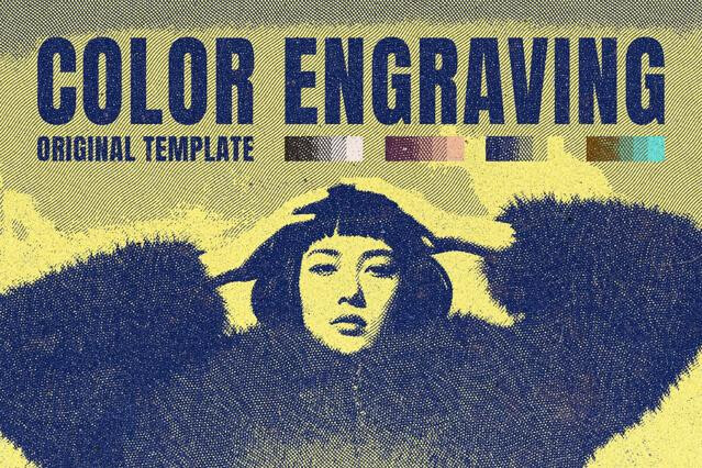 Color Engraving Photo Effect