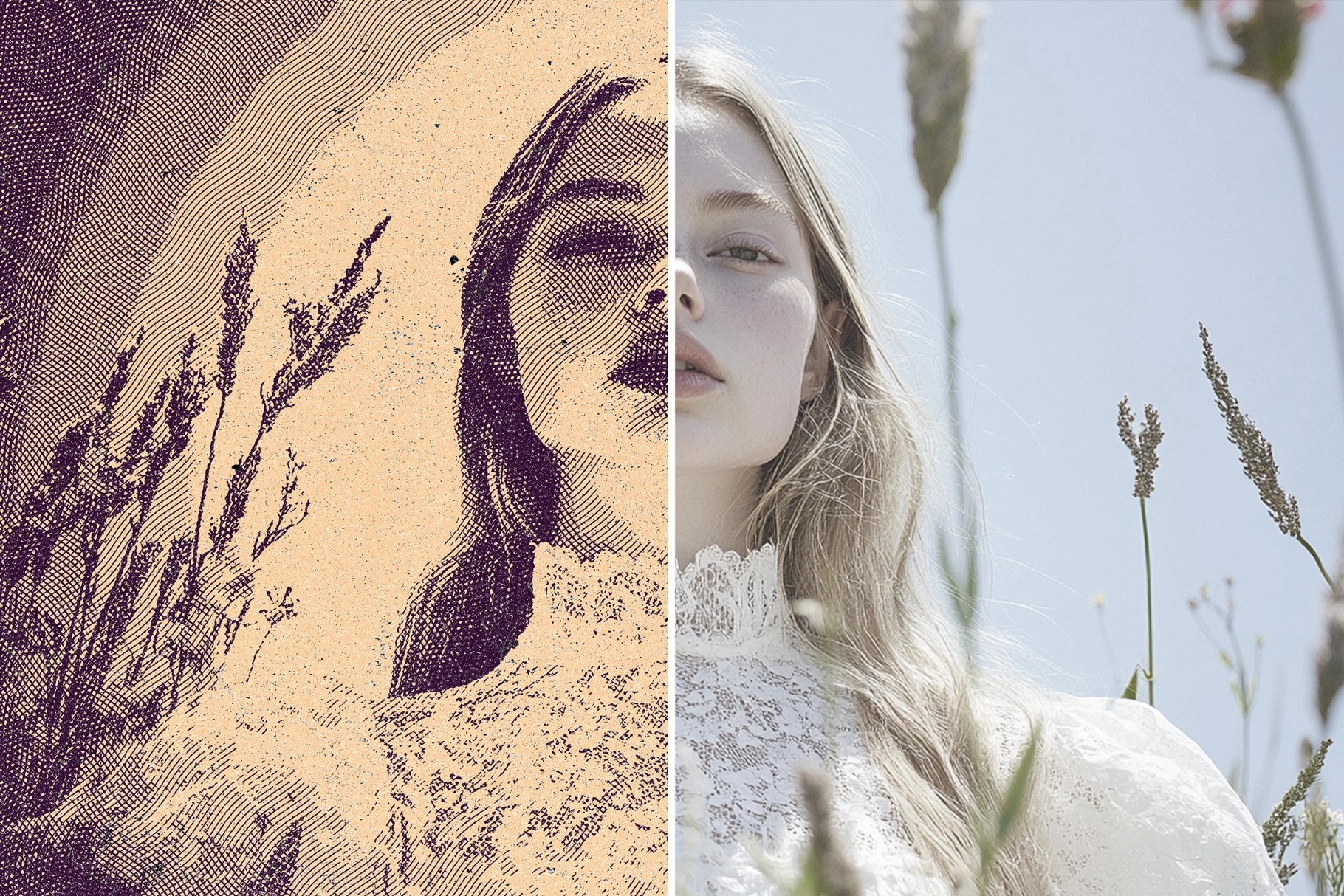 Color Engraving Photo Effect
