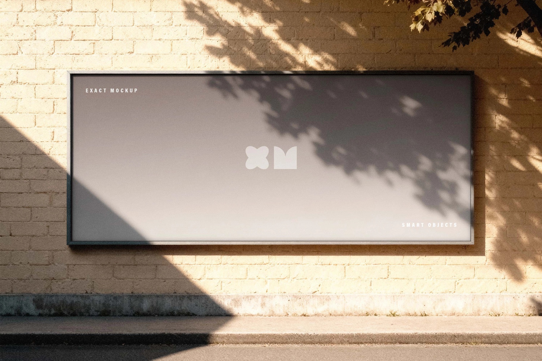Outdoor Wall Billboard Mockup