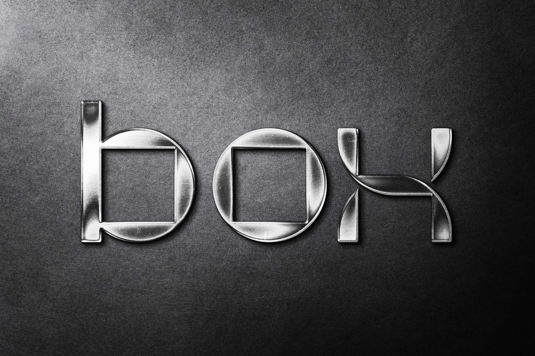 Realistic Silver Text & Logo Mockup