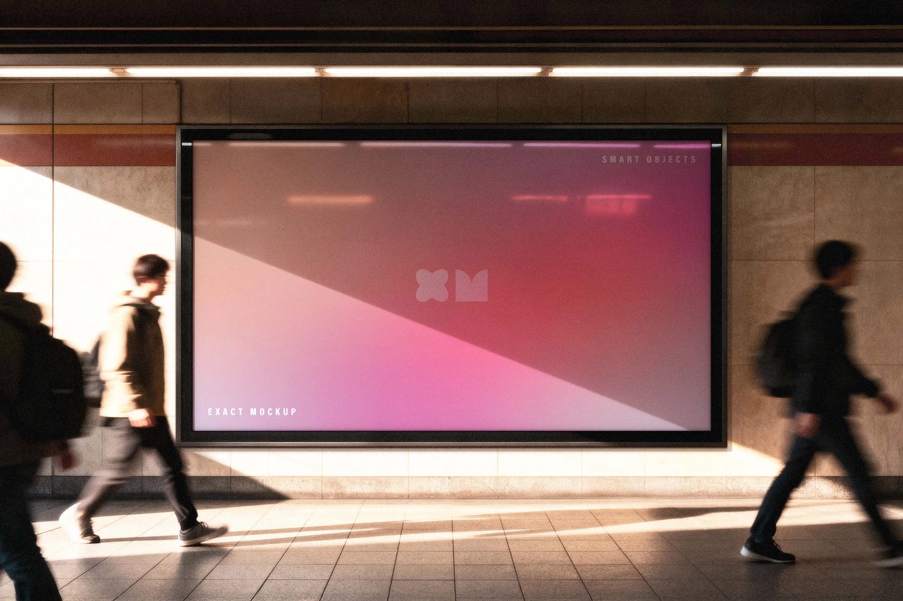 Subway Billboard Mockup