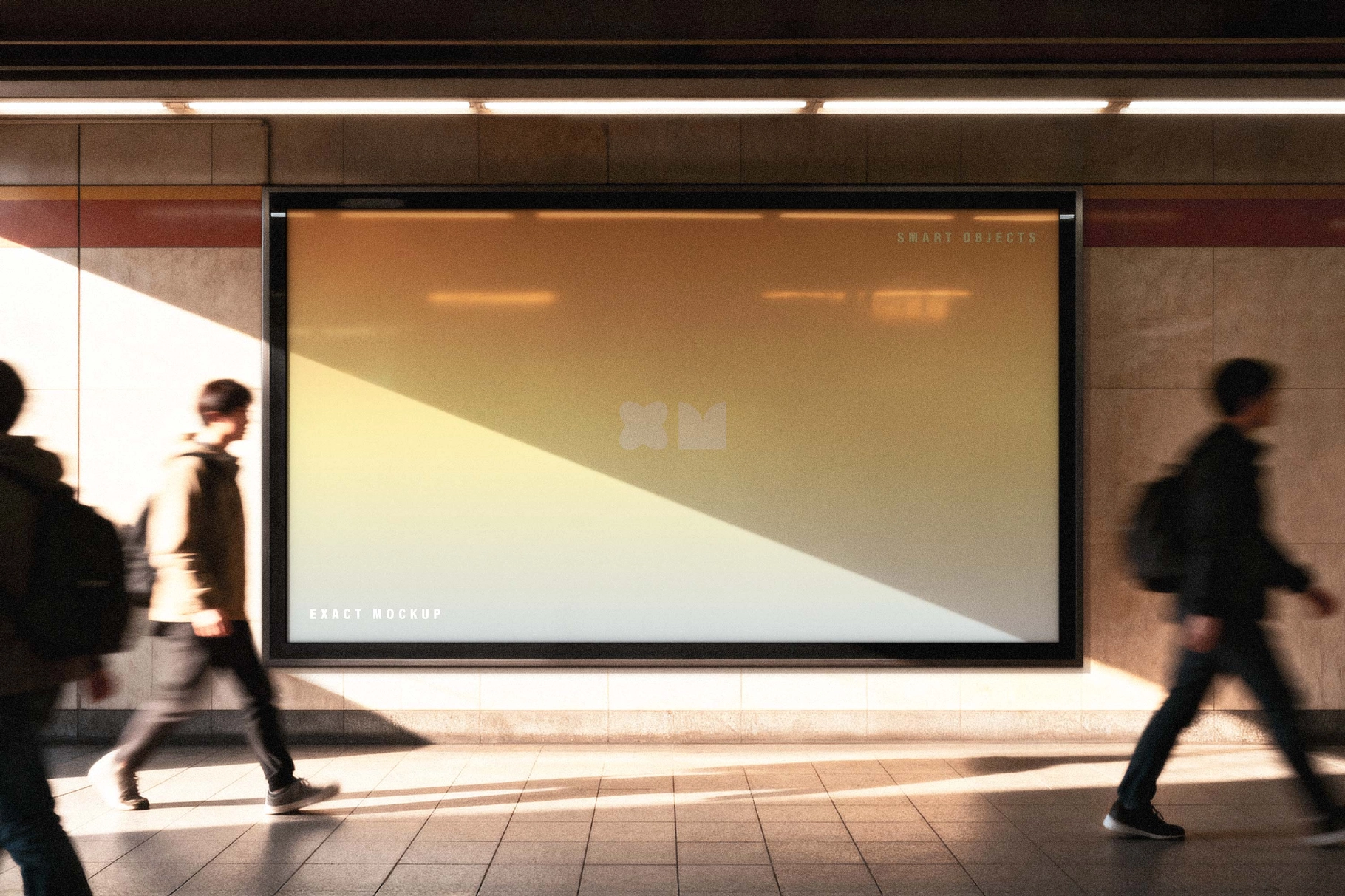 Subway Billboard Mockup
