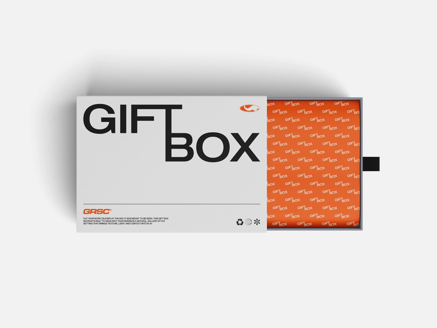 Top View Gift Box Mockup