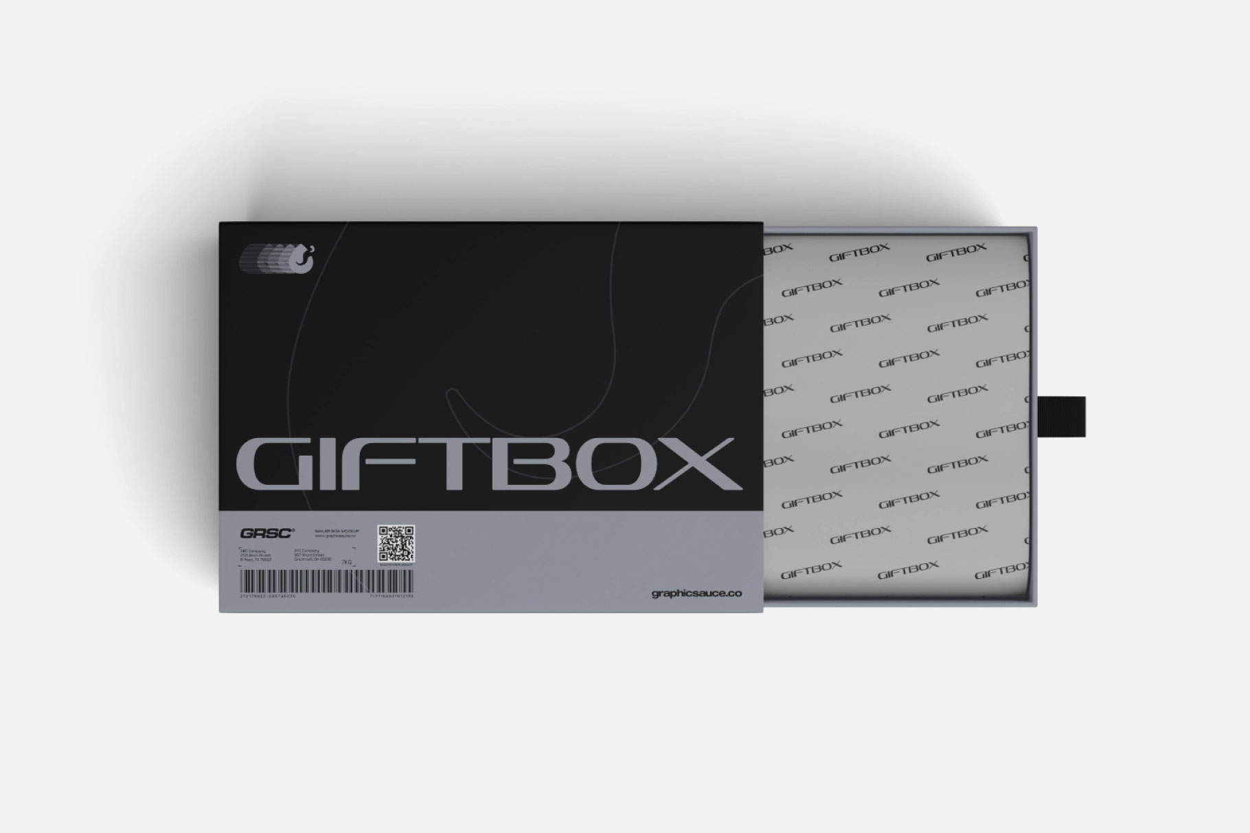 Top View Gift Box Mockup