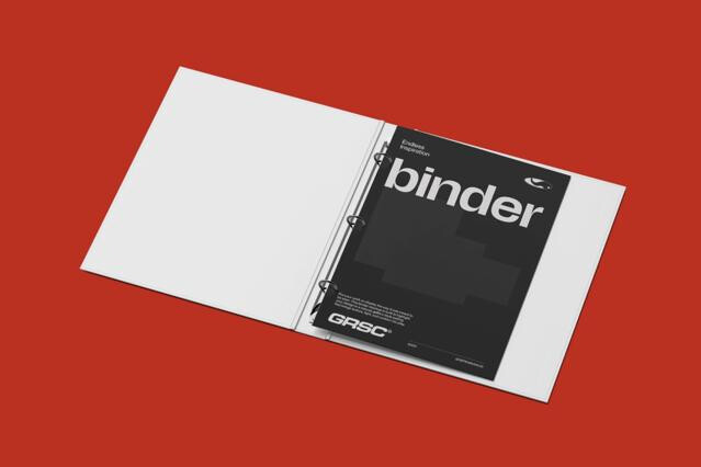 Opened Binder Mockup