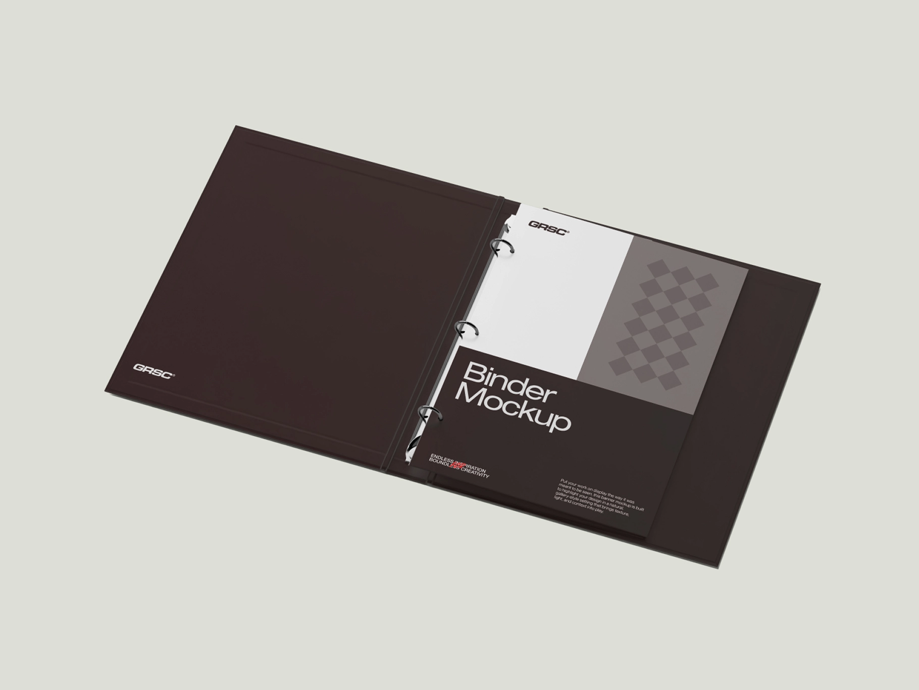 Opened Binder Mockup