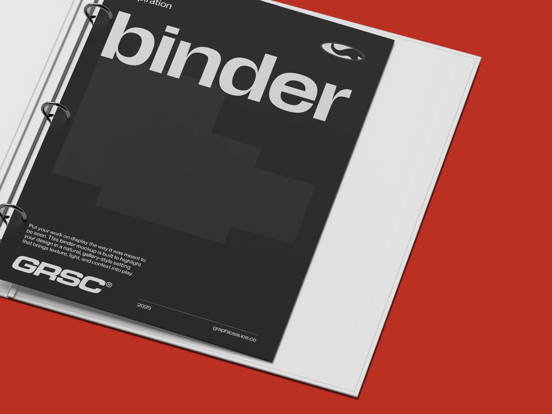 Opened Binder Mockup