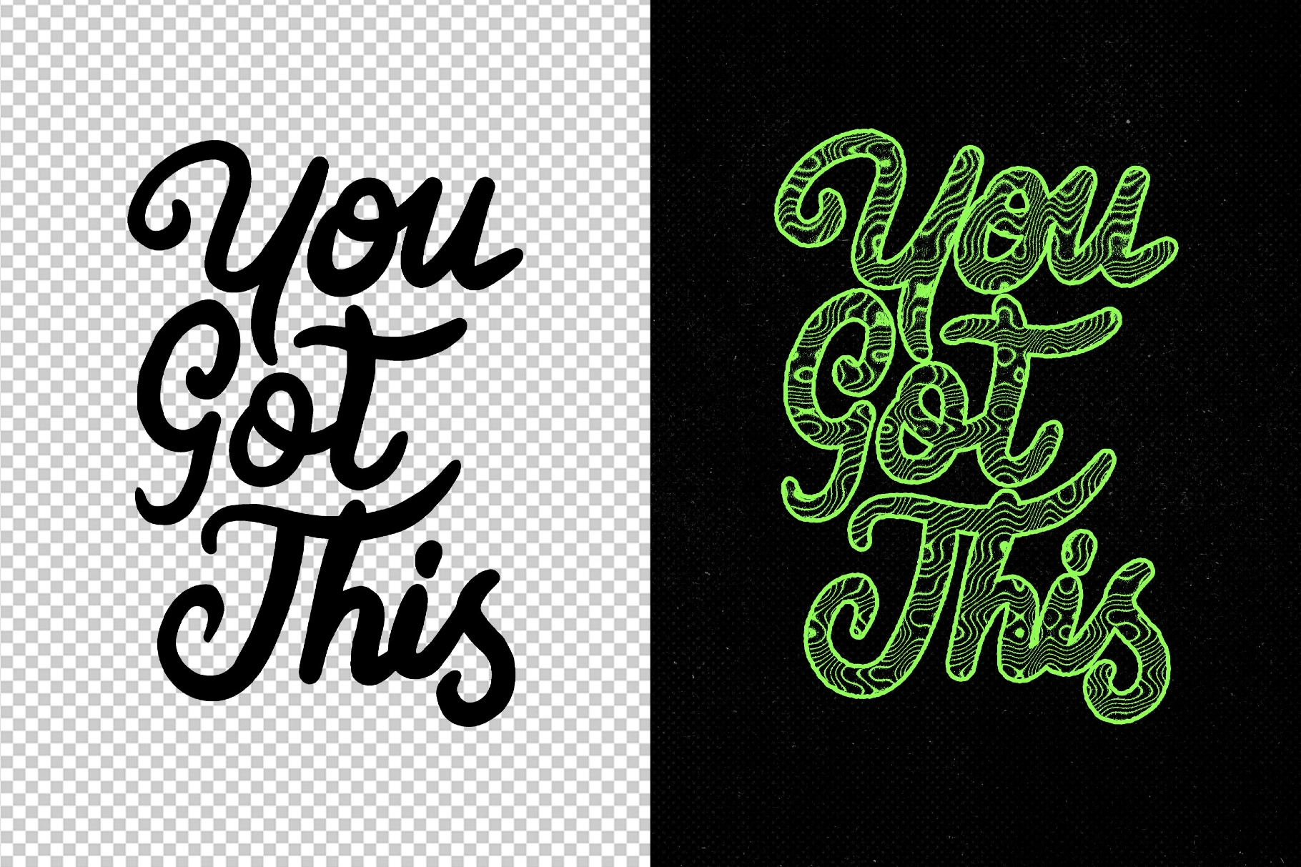 Trippy Ink Stamp Text Effect