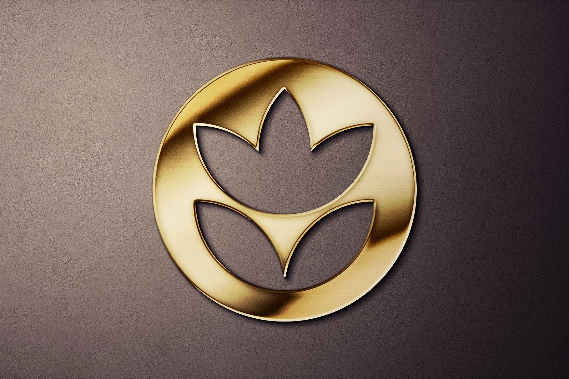 Realistic Gold Text & Logo Mockup