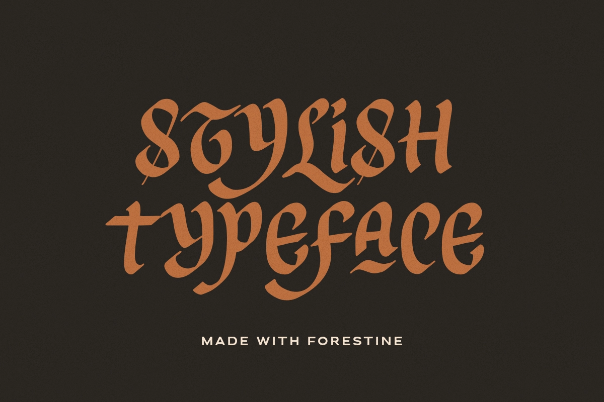Forestine - Stylish Blackletter