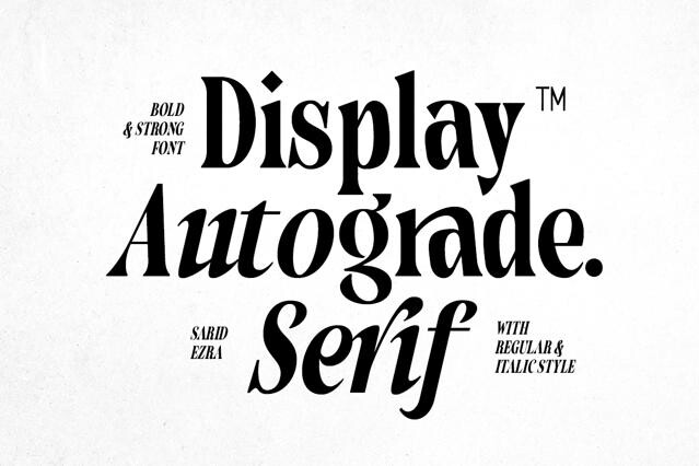 Autograde - Strong Bold Serif