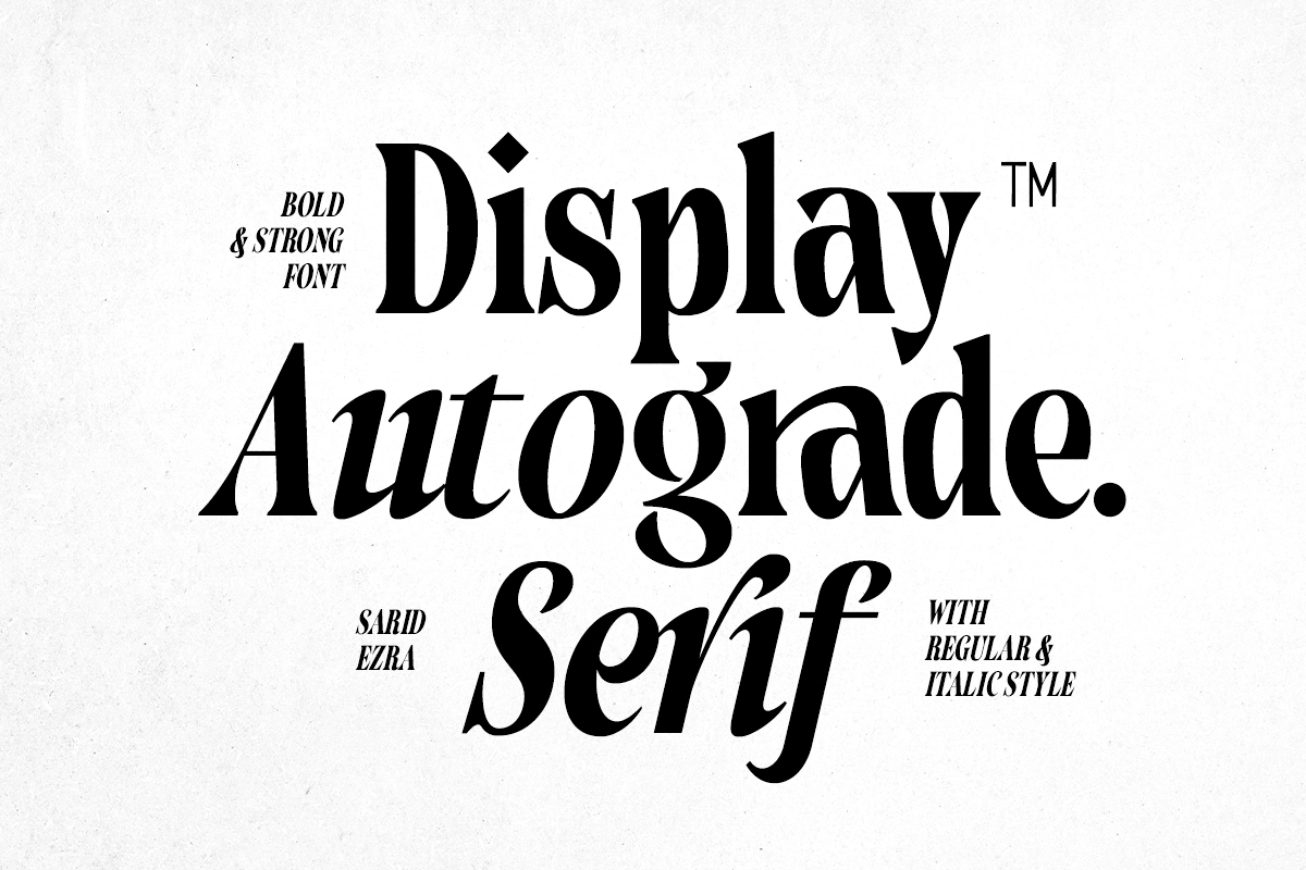 Autograde - Strong Bold Serif