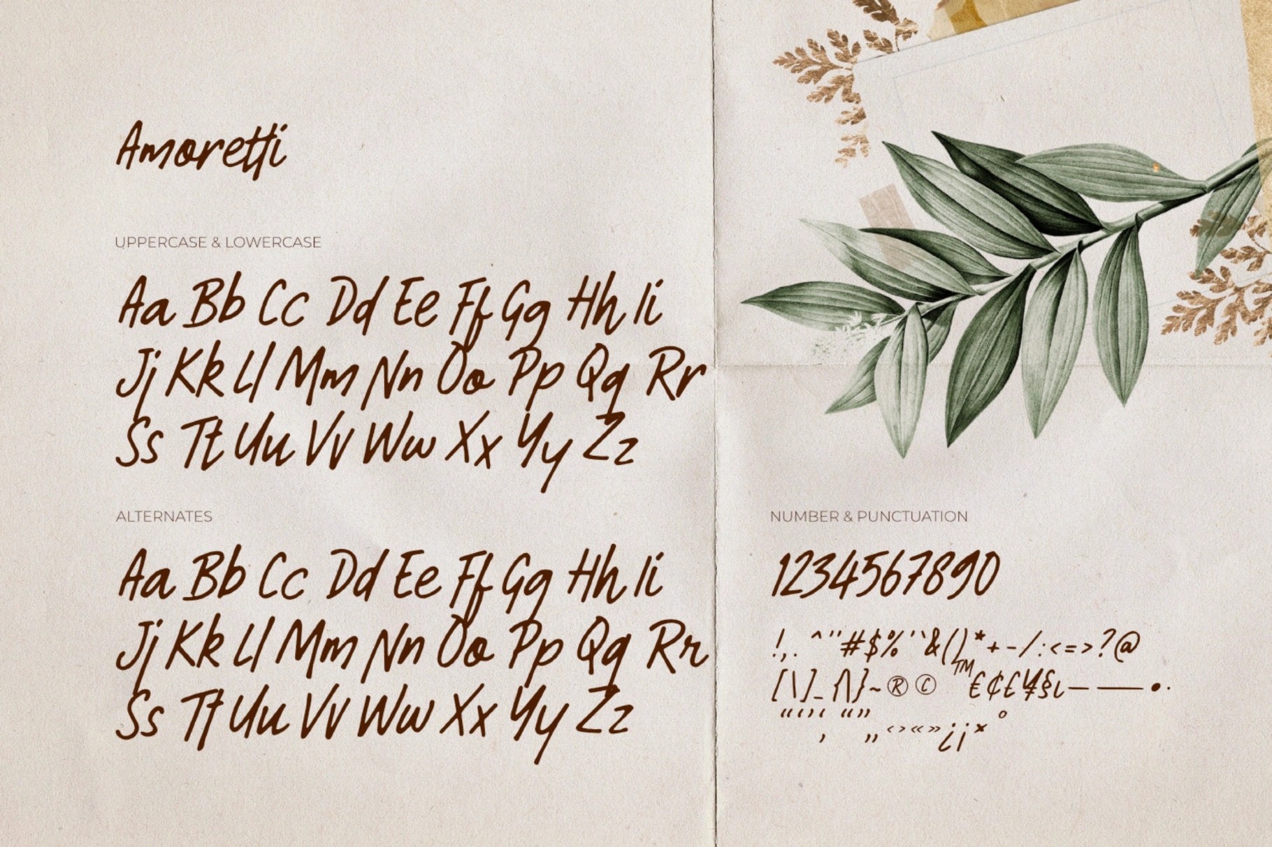Amoretti - Handwriting Font