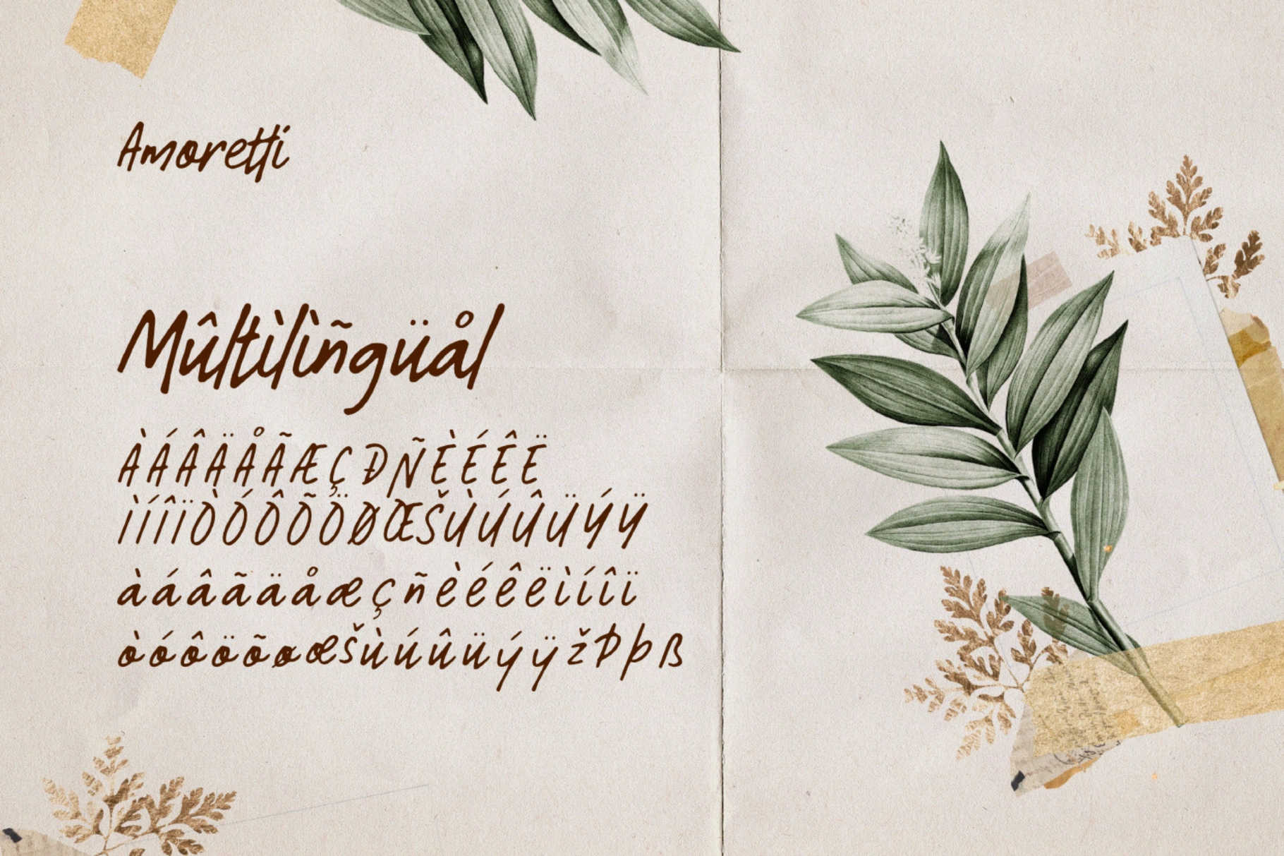 Amoretti - Handwriting Font