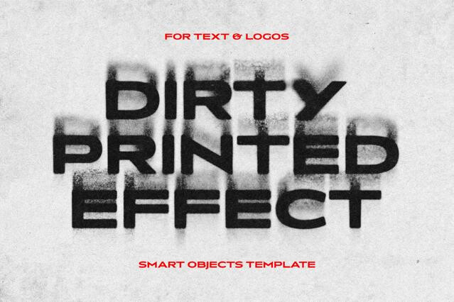 Dirty Print Text & Logo Effect