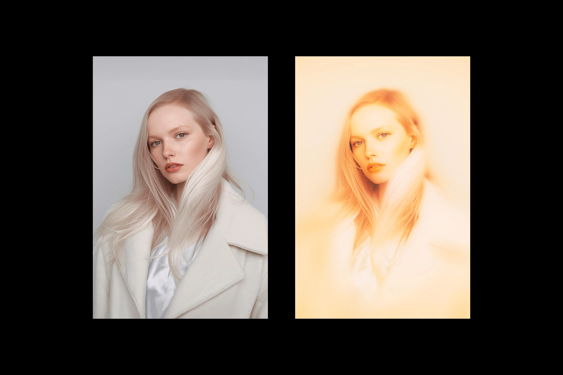 Golden Soft Focus Photo Effect