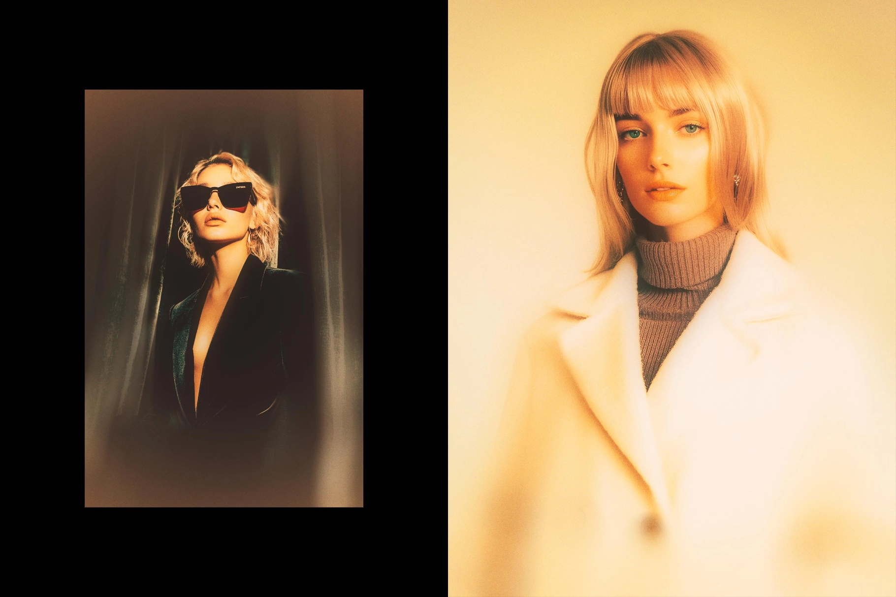 Golden Soft Focus Photo Effect