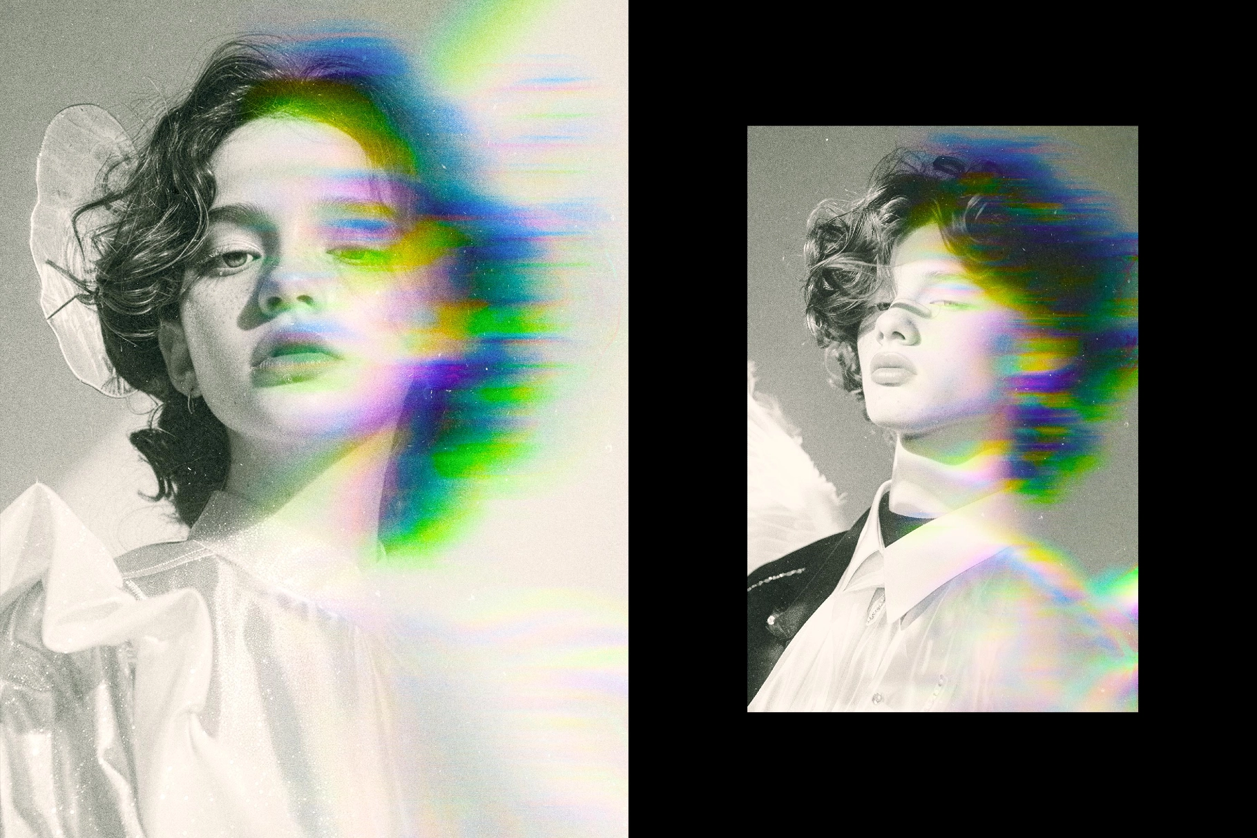 Smudged Anaglyph Poster Effect